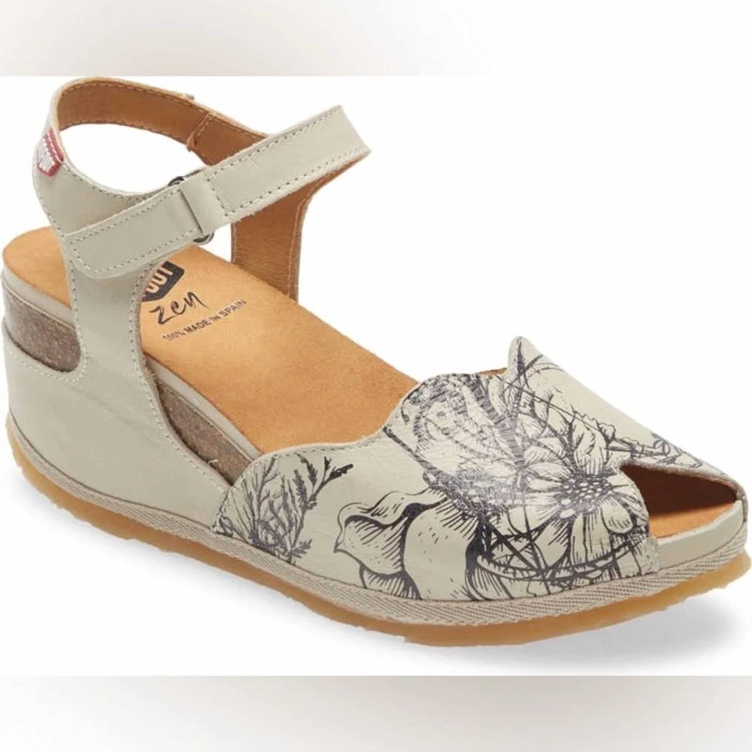 OnFoot Women's Floral Sandal in hielo ice - women's sandal