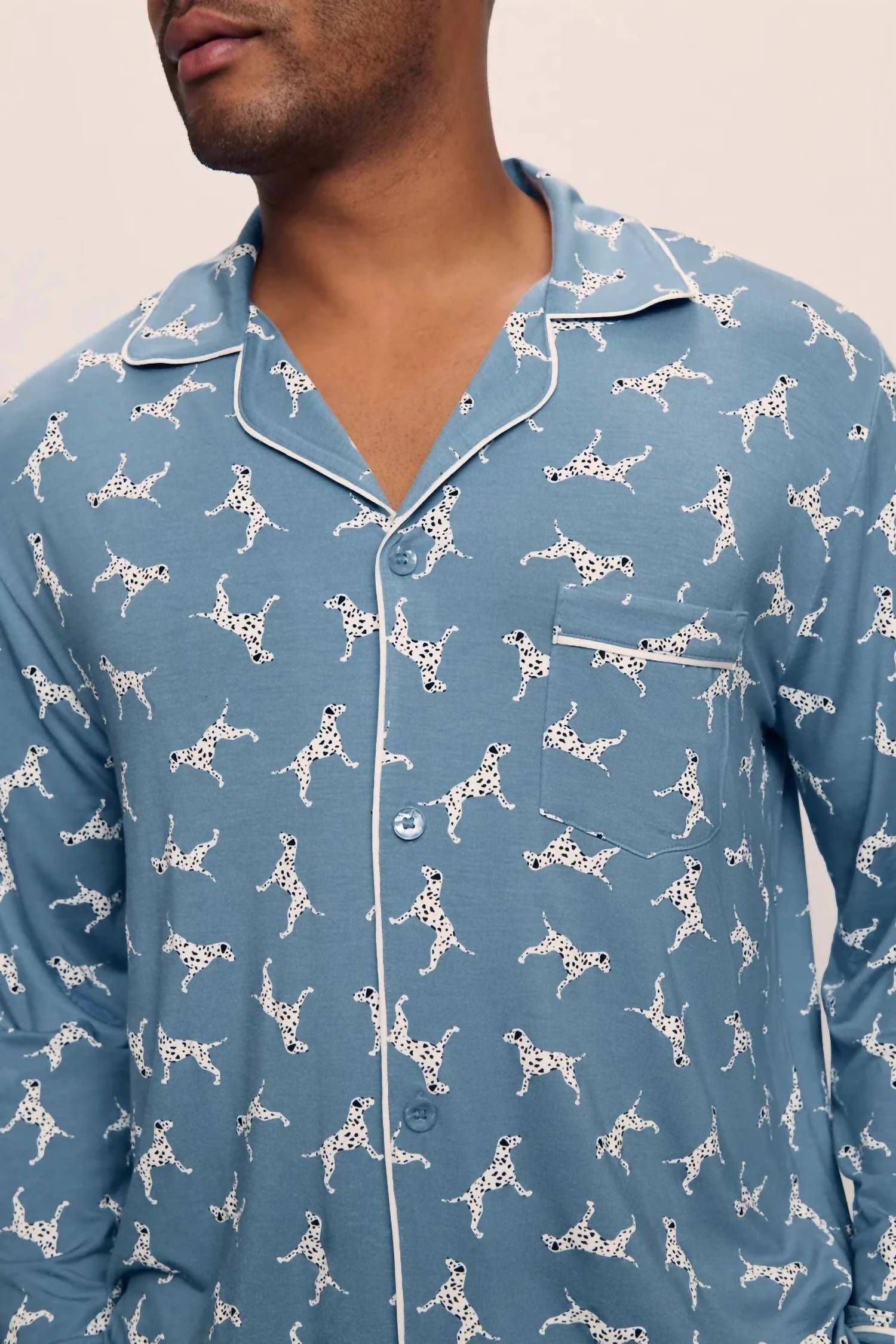 Eberjey - Men's William Dalmatian Two Piece Pj Set