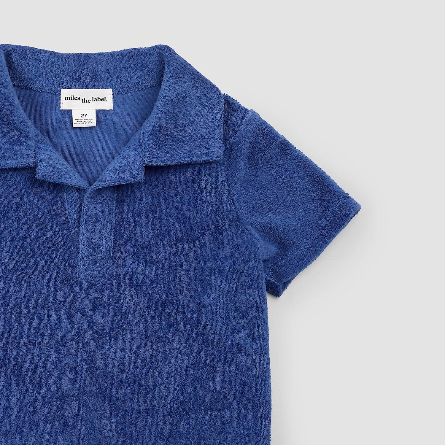 Miles Baby - Boy's Solid Terry Polo Shirt