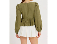 Idem Ditto - Camilla Bow Front Blouse