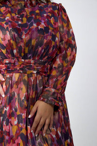 Donna Morgan - Dara Long Sleeve Maxi Dress - Plus
