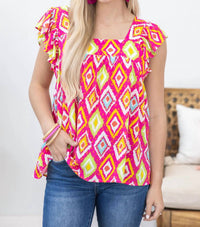 Andree By Unit - Square Aztec Blouse