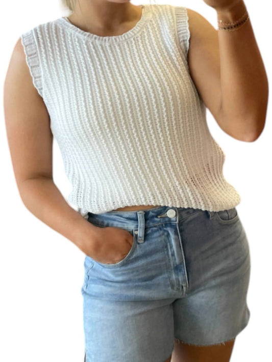 Hyfve - Open Knit Crochet Tank Top