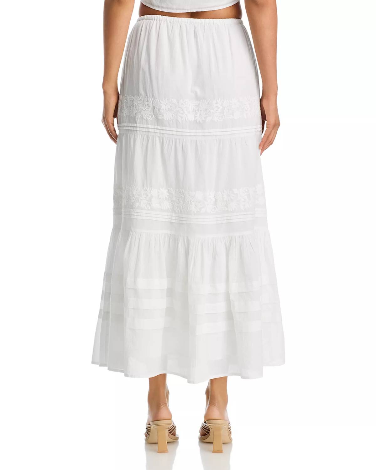 Mint Exclusives - Mila Embroidered Pintucked Skirt