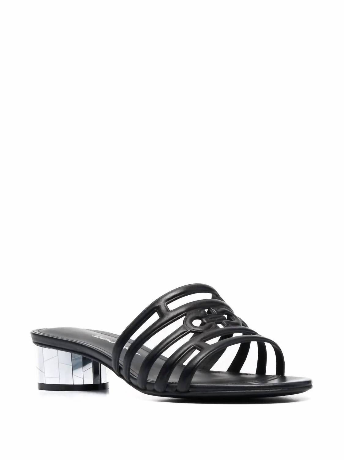 Salvatore Ferragamo Women's Finn Sandal in black - women's sandal - detail view
