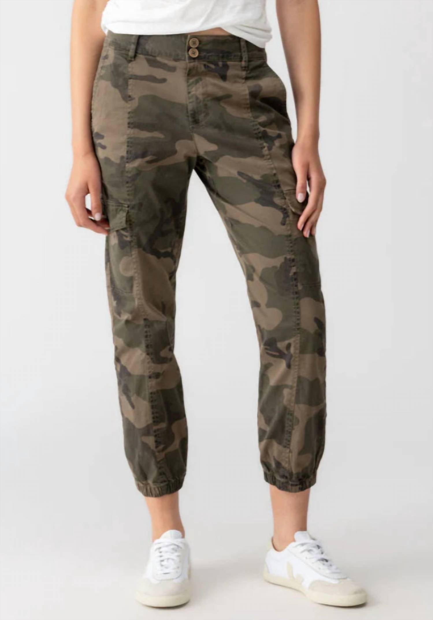Sanctuary Rebel Pant in green multi - women's pants
