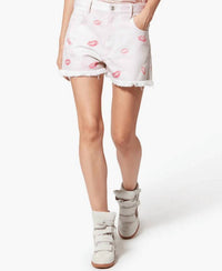 ISABEL MARANT Zewel Cloudy Tee in pink - women's t-shirt - detail view