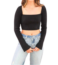 Cotton Candy - Ribbed Long Sleeve Top