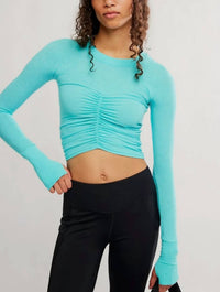 Free People - Tempo Ruched Long Sleeve Top