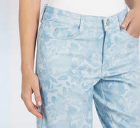 MAC Jeans Dream Culotte Wide Cropped Leg Jean in cloudy blue - women's jeans - alternate view