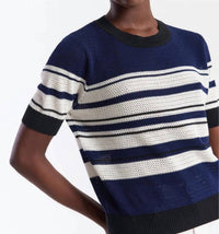 Brodie Cashmere - Texturd Stripe Tee