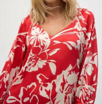 Joseph Ribkoff - Floral V-neck Pullover Top