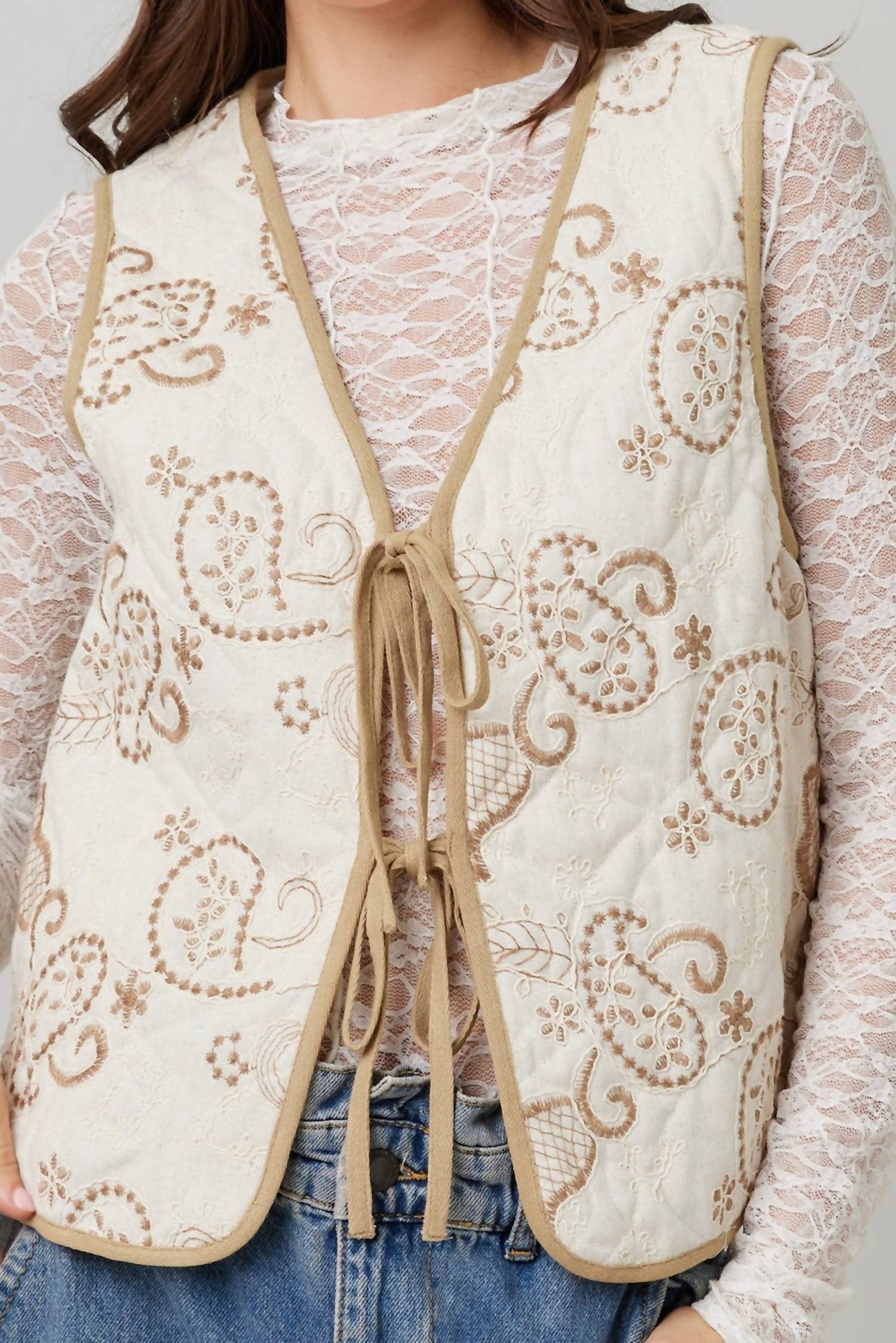 Illa Illa - Paisley Quilted Vest