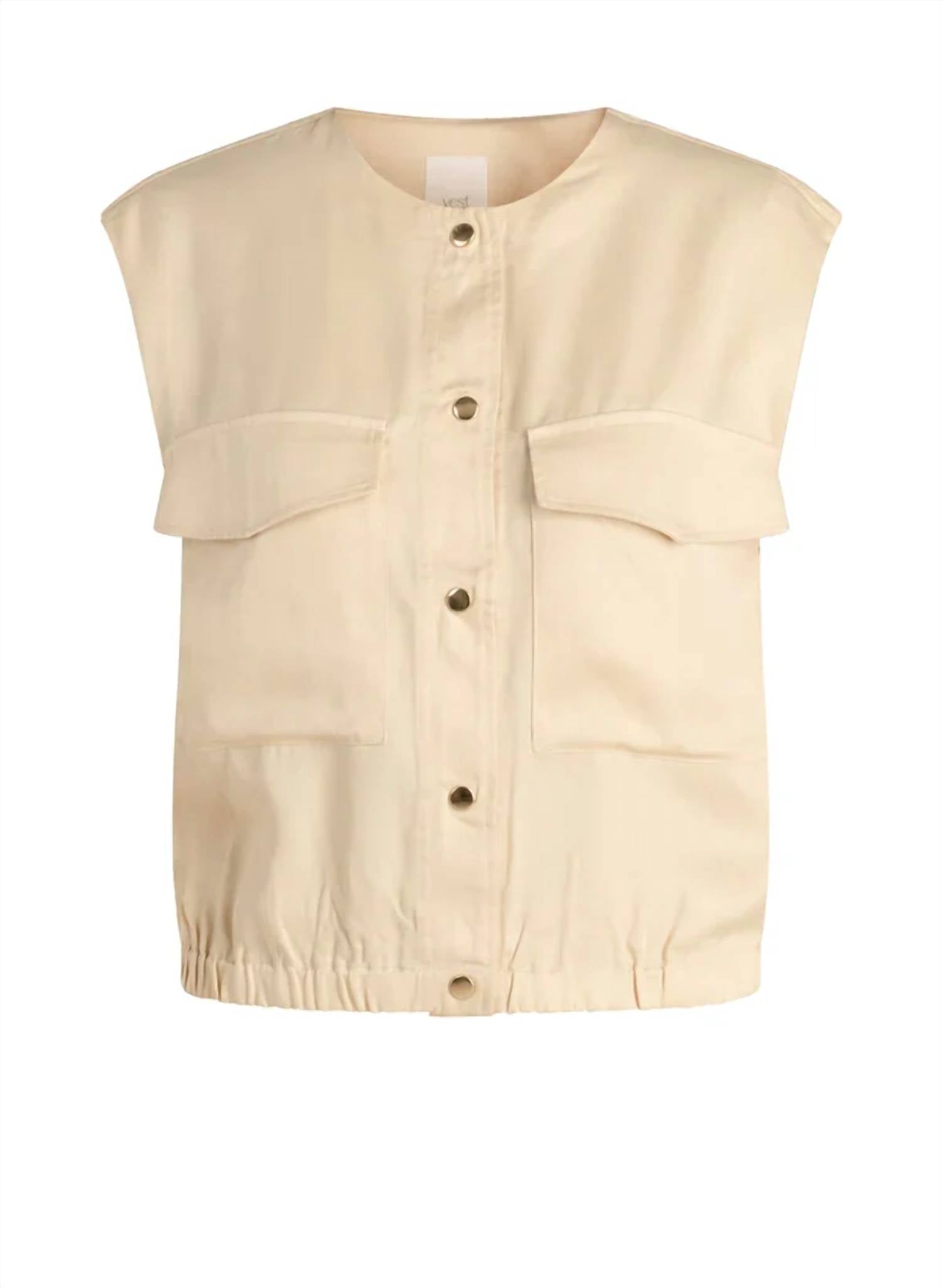 Yest - Women's Monika Short Sleeved Button Up Top