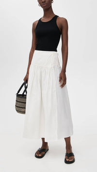 APIECE APART Angeli Maxi Skirt in cream - women's skirt - view 4