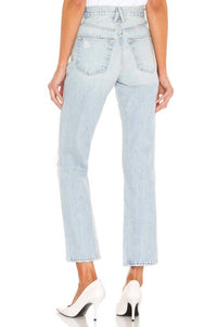 SLVRLAKE Women's London High Rise Straight Ankle Jeans in blue - women's jeans - view 4