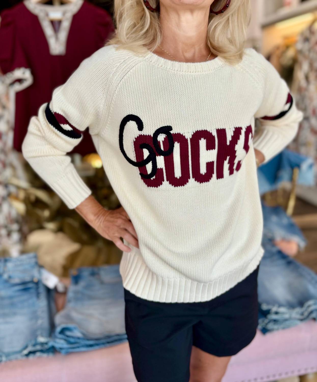 Pink Pineapple - Go Cocks Sweater