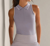 Rhone - Course To Court Sleeveless Zip Polo