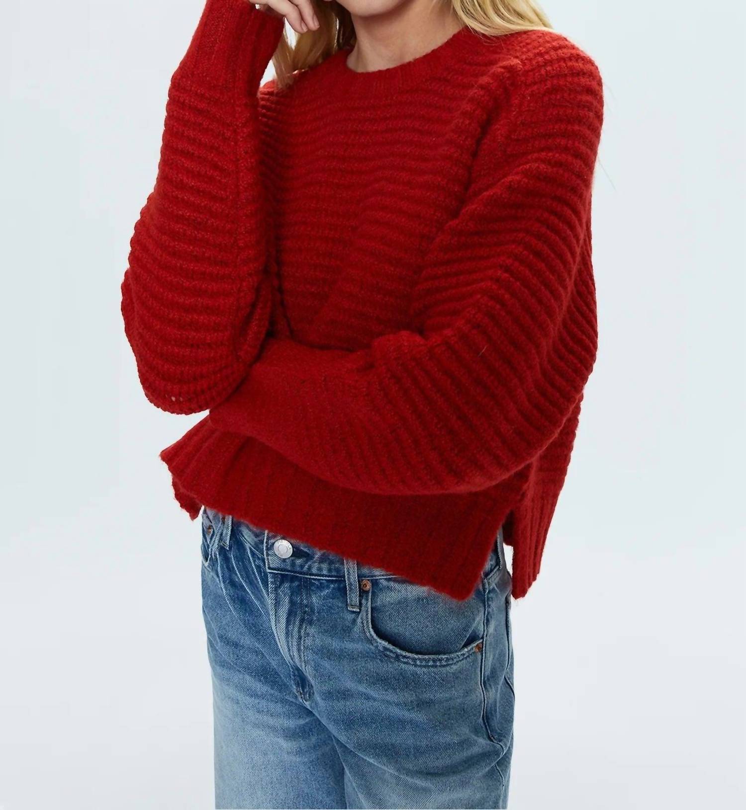 PISTOLA Adina Every Day Sweater in rouge - women's sweater - alternate view