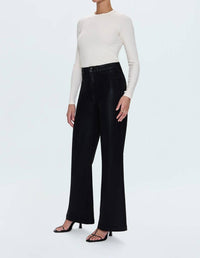 PISTOLA Lana High Rise Ultra Wide Jean in coated noir 2 - women's jeans - view 4