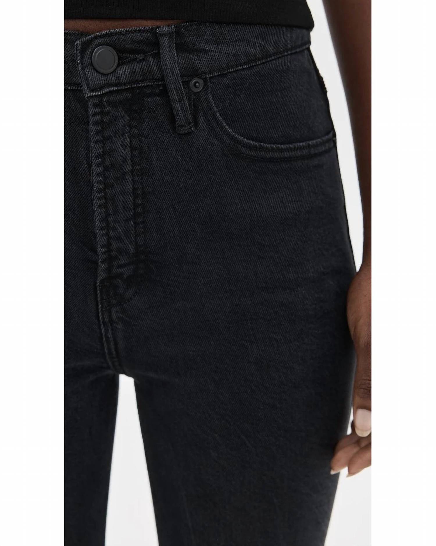 GOOD AMERICAN Good Standard Kick Flare Jeans in black390 - women's jeans - view 6