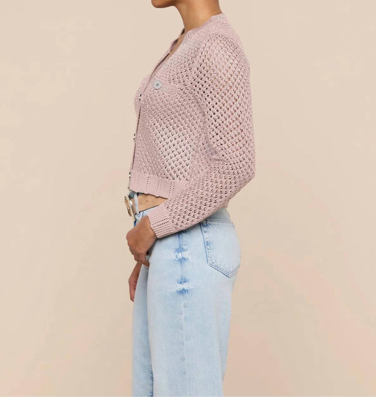 L'Agence - Blanca Sequin Cardigan