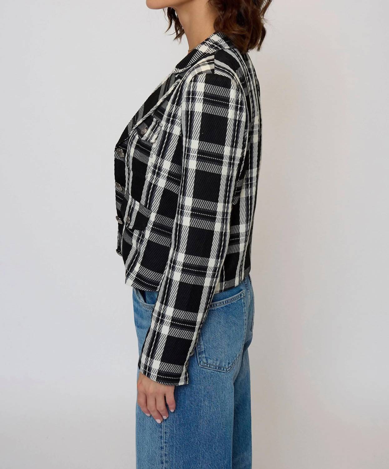 Central Park West - Cropped Plaid Jacket