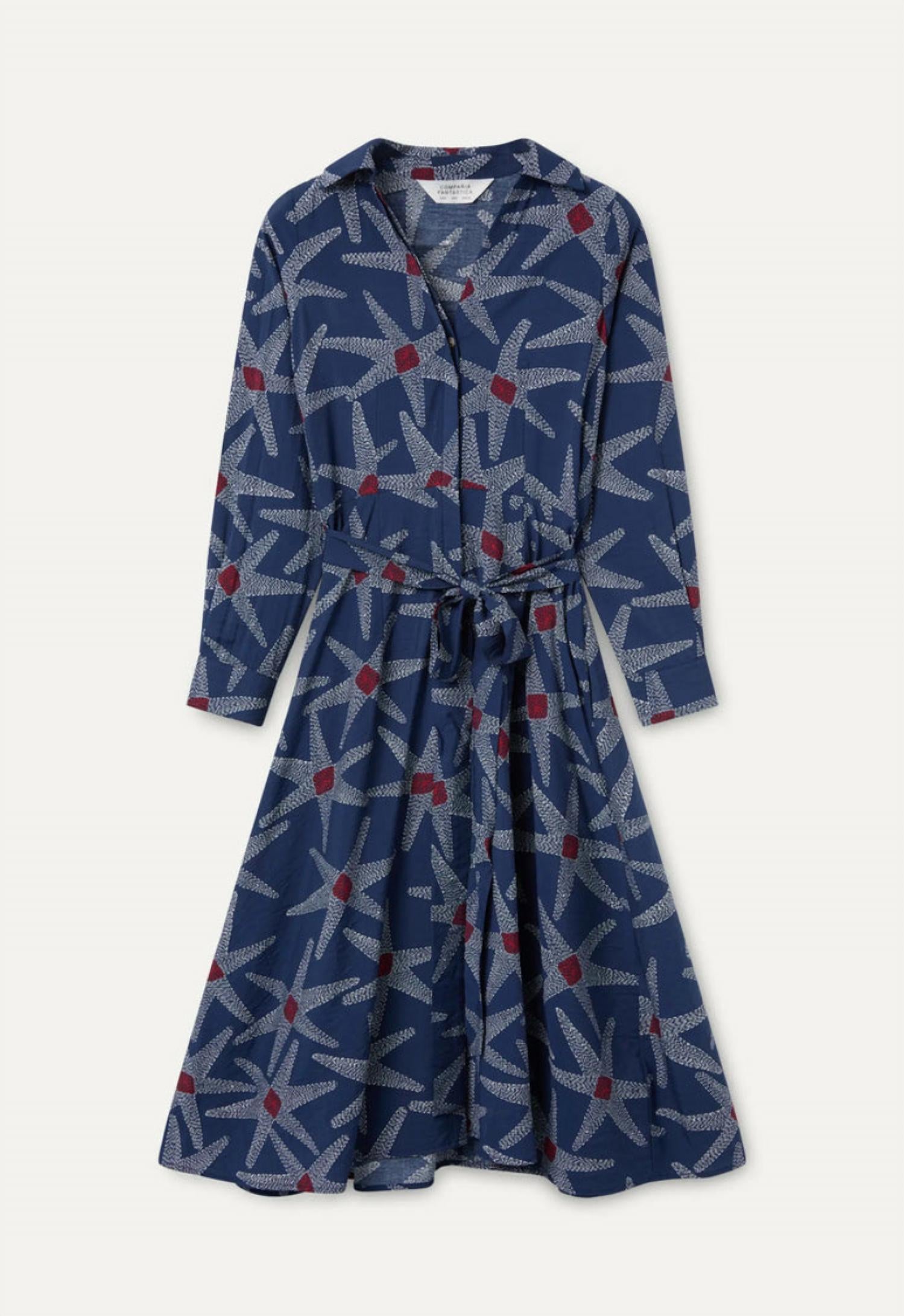 Compania Fantastica Women's Starship print midi dress - women's dress