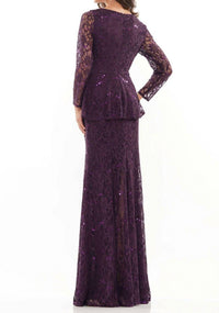 Marsoni By Colors - V-neckline Full Sleeve Dress