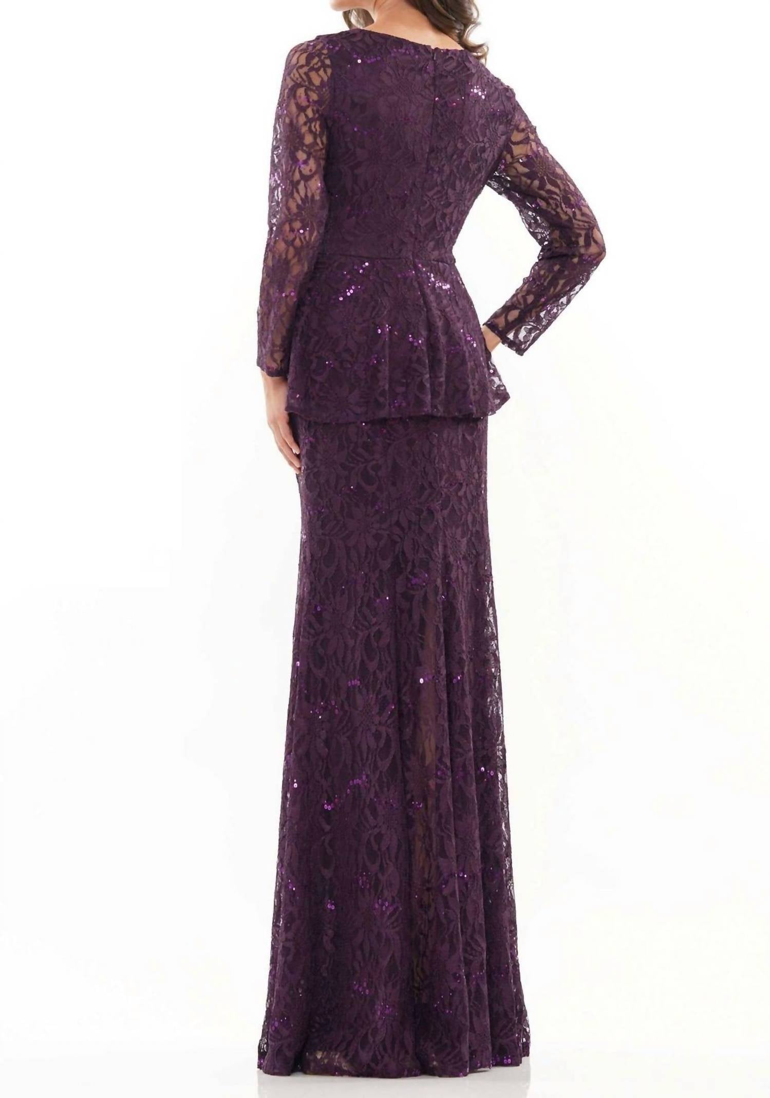 Marsoni By Colors - V-neckline Full Sleeve Dress
