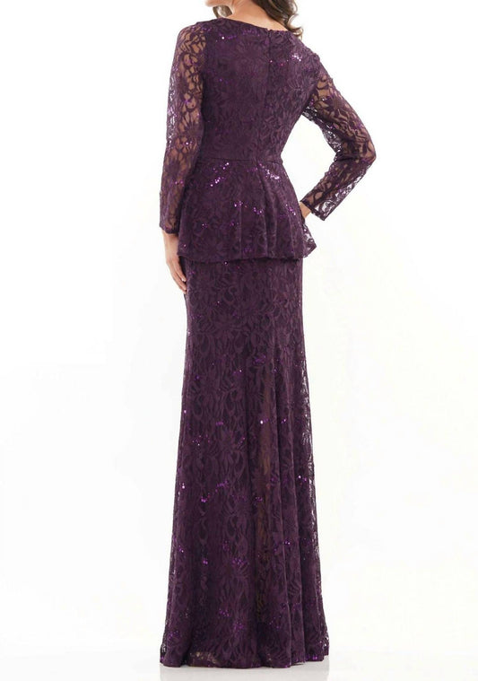 Marsoni By Colors - V-neckline Full Sleeve Dress