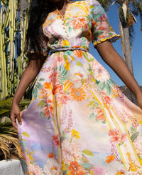 Hale Bob - Cyrilla Linen Organza Maxi Dress