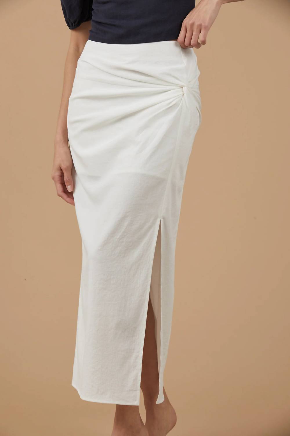 Sophie Rue - Carly Knotted Slit Midi Skirt