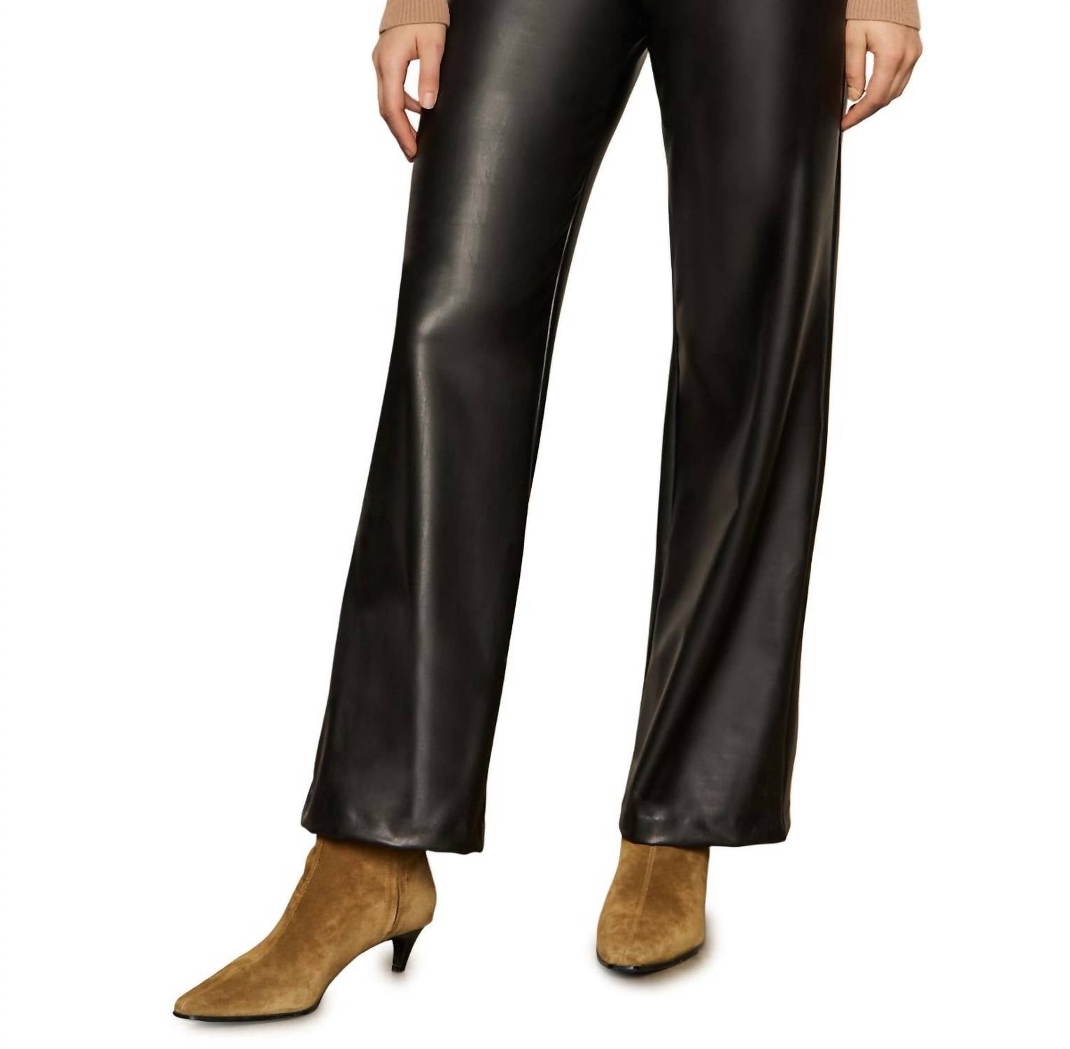 Sanctuary - Women's Runaway Leather Trouser Pants