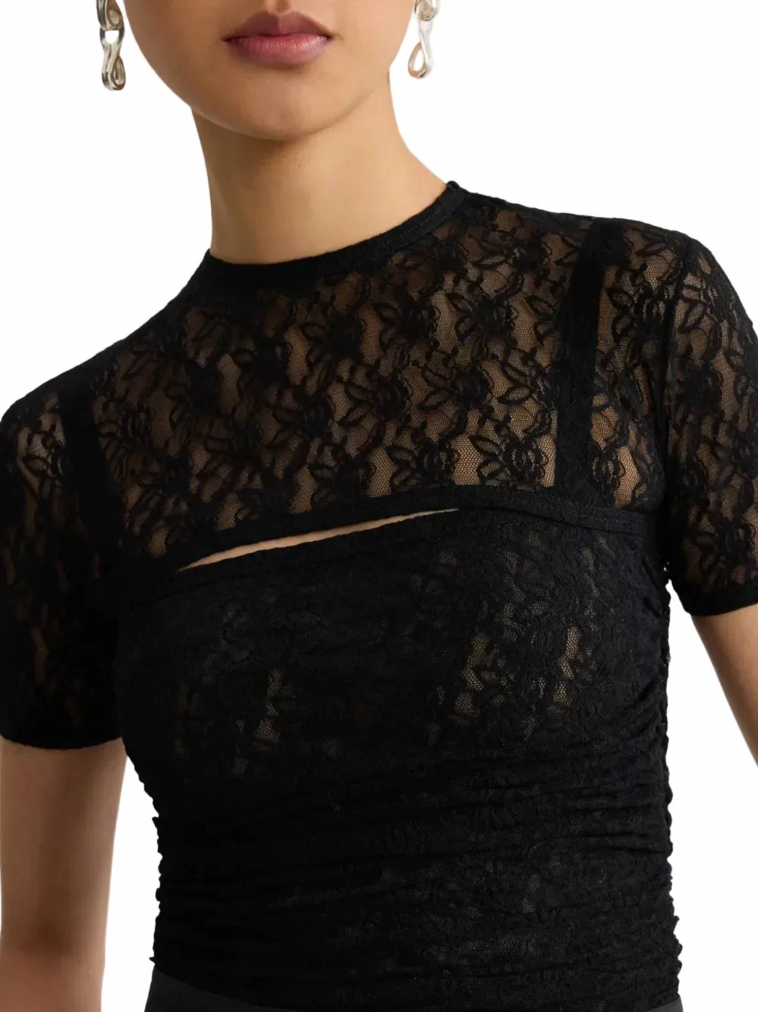 Patou - Lace detachable twinset top