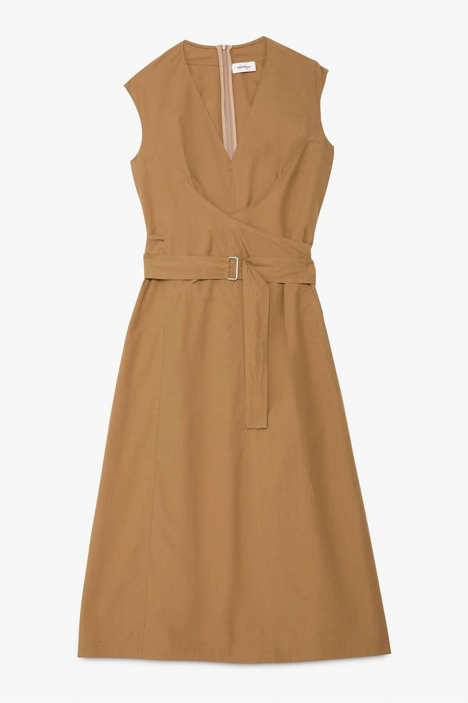 Ottod'Ame - Poplin Sleeveless Midi Dress