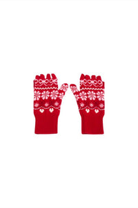 Loveshackfancy - Women's Emeri Wool Fair Isle Fingerless Gloves
