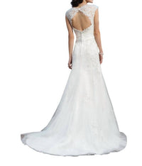Justin Alexander - Beaded Lace A-line Dress