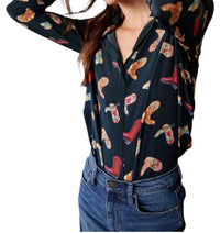 Catherine Gee - Daria French Cuff Silk Blouse Top