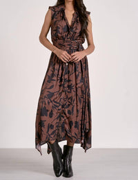 Elan - Foliage Printed Dress