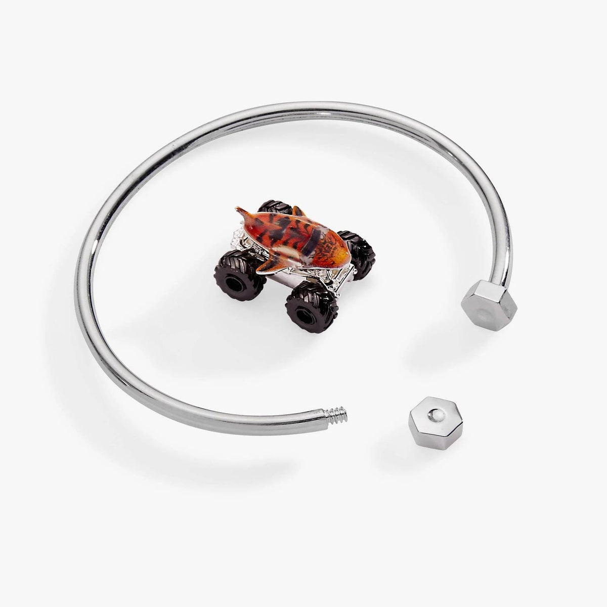 Alex & Ani - Women's Hot Wheels Tiger Shark Monster Truck Moveable Cuff Bracelet