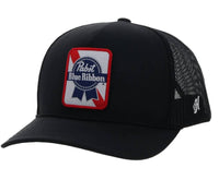 HOOEY Pabst Ribbon Snapback in black - men's hat