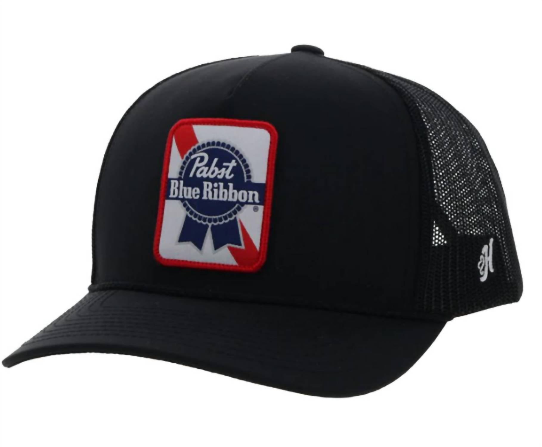 HOOEY Pabst Ribbon Snapback in black - men's hat