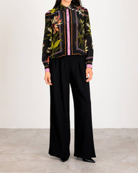 Lavender Brown - Paola Button-down Top
