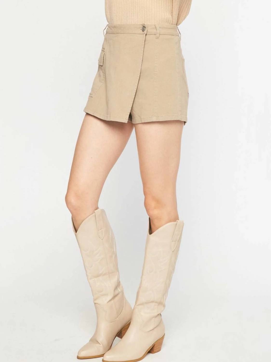 Entro - Cross Over Denim Skort