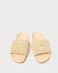 Loeffler Randall - Women's Henri Crochet Straw Sandal