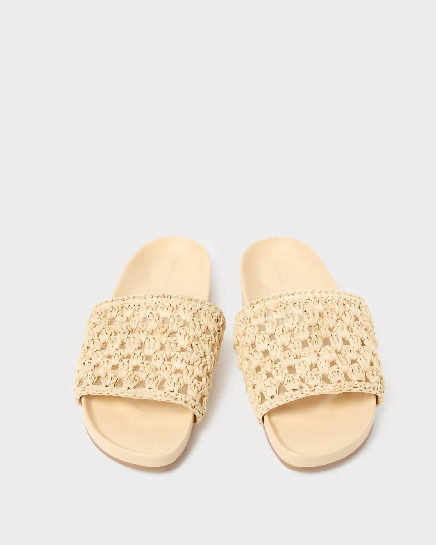 Loeffler Randall - Women's Henri Crochet Straw Sandal