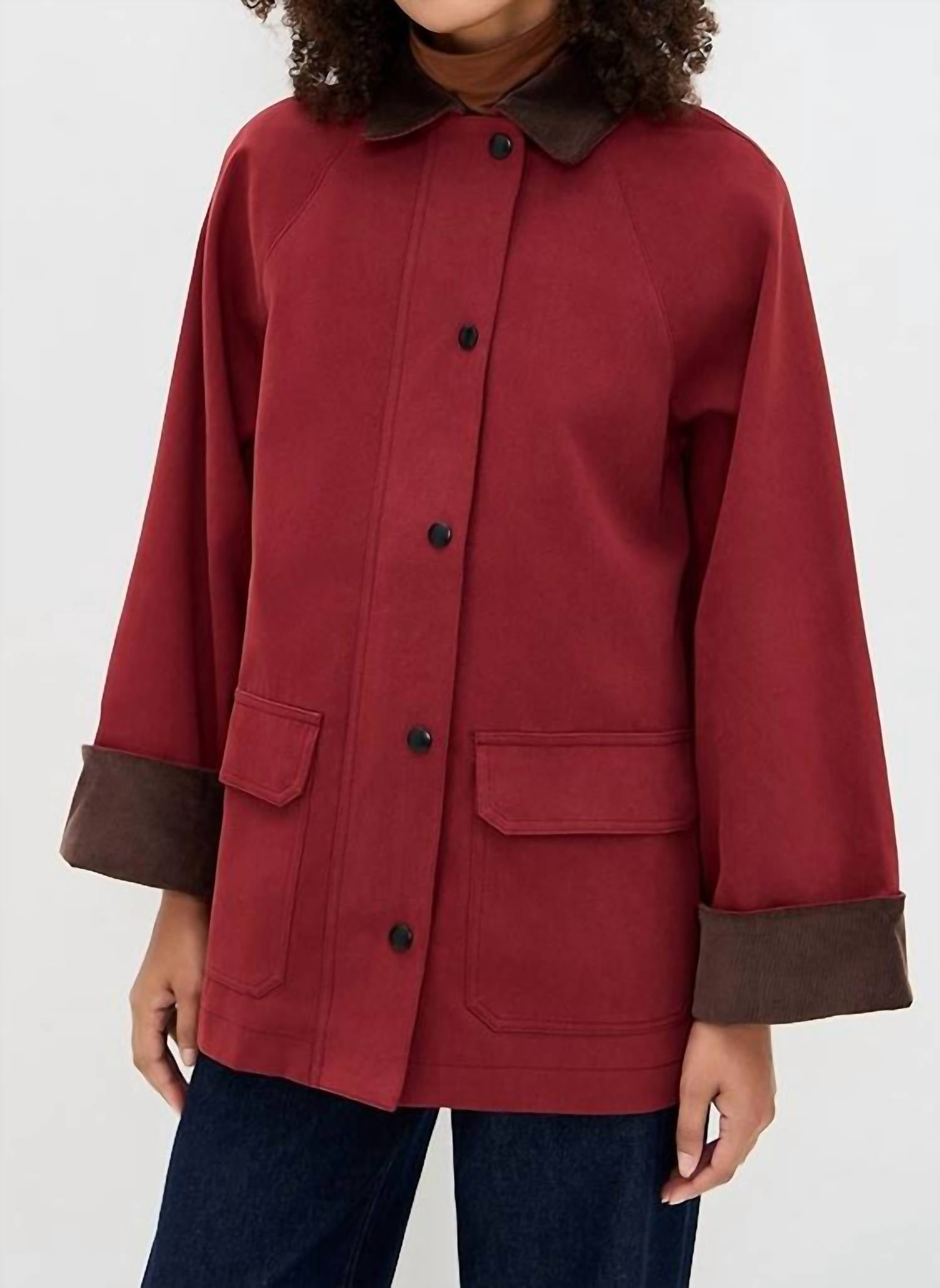 Moon River - Corduroy Detail Barn Jacket