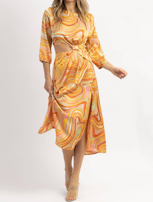 SUNDOWN MARBLE MAXI DRESS
