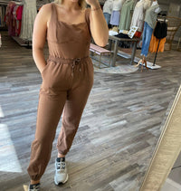 Tcec - Square Neck Sleeveless Jumpsuit